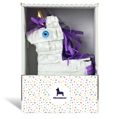 White Unicorn Piñatagram