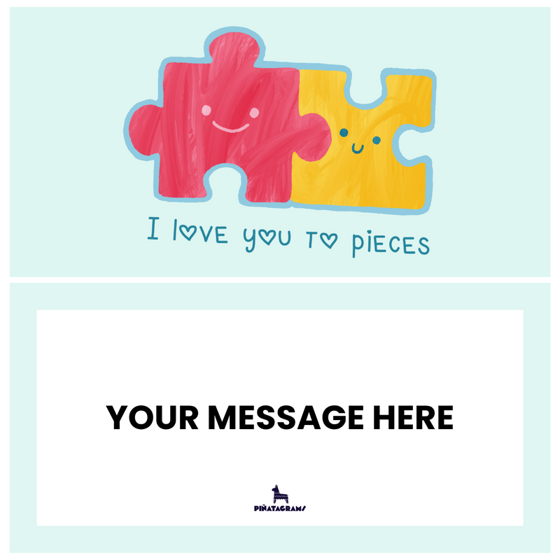 I Love You to Pieces Piñatagram