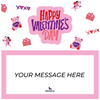 Purple Happy Valentine's Day  Piñatagram