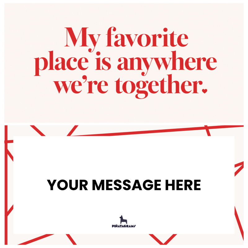 My favorite place is together