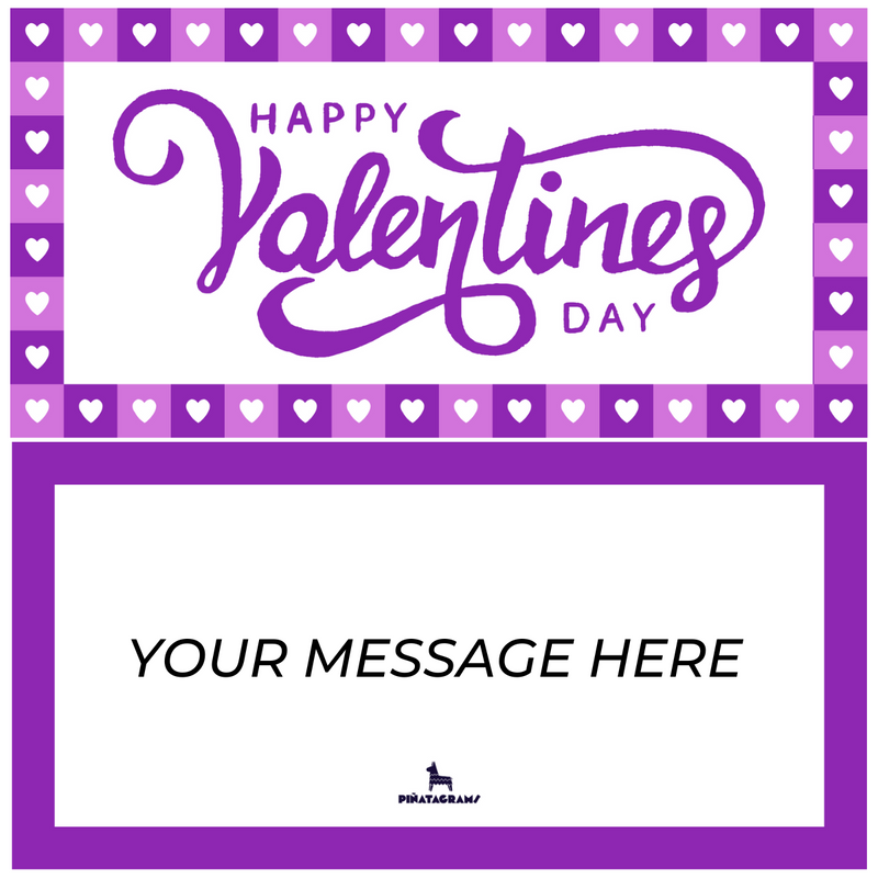 Happy Valentine's Day Heart Piñatagram