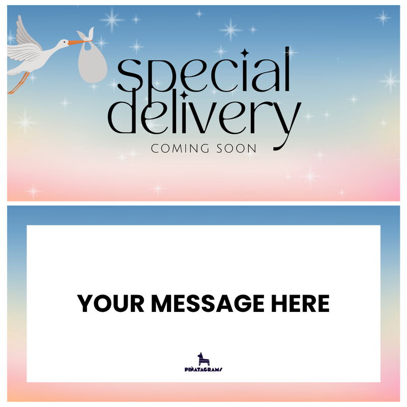 Special Delivery Baby Piñatagram