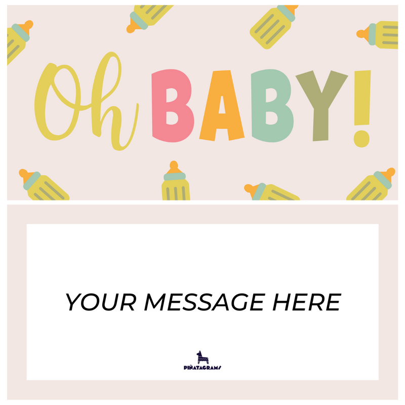 Baby Announcement Piñatagram