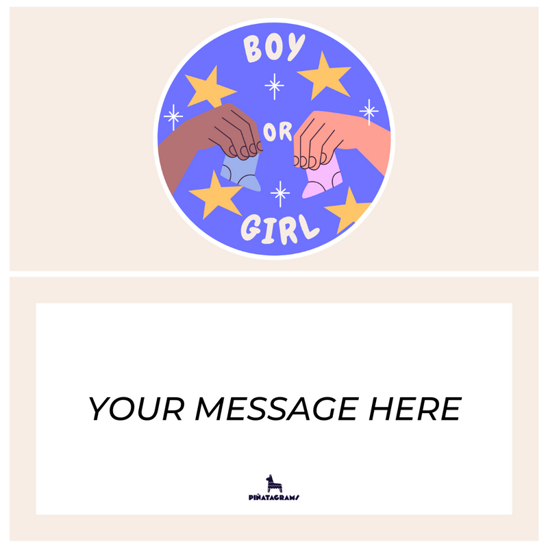 Boy or Girl Piñatagram