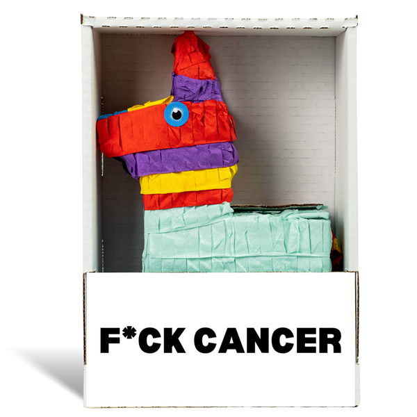 Engraved Cuff Bracelet: 'F*ck Cancer' Mantra, Stainless Steel