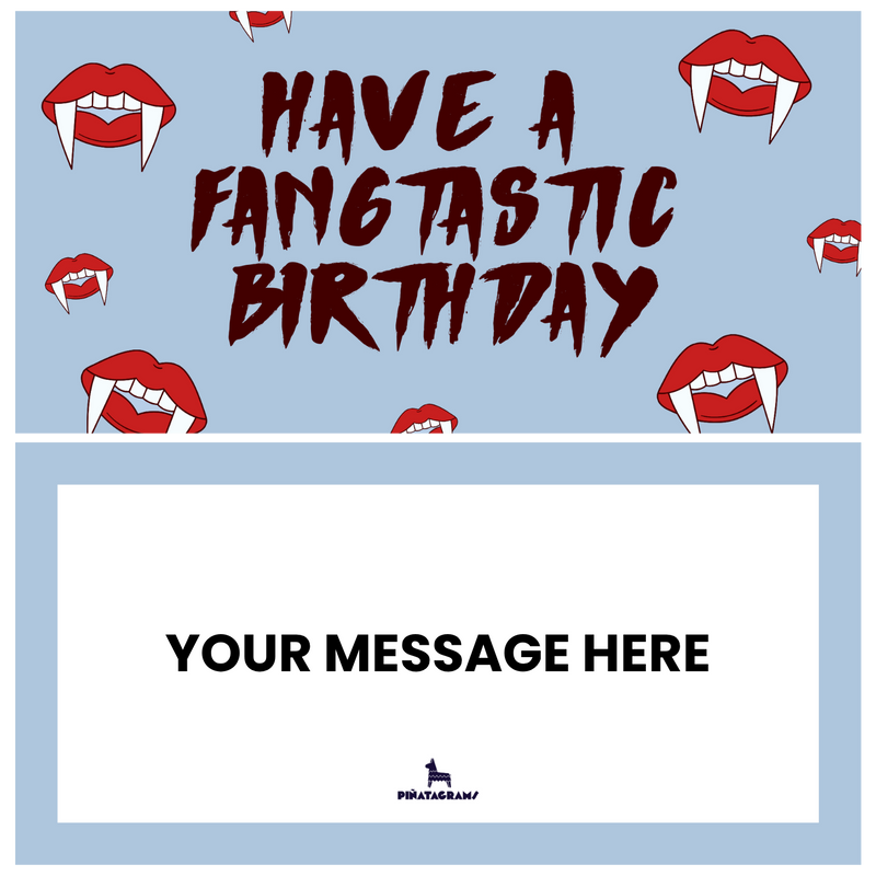 Fangtastic Birthday Vampire Piñatagram