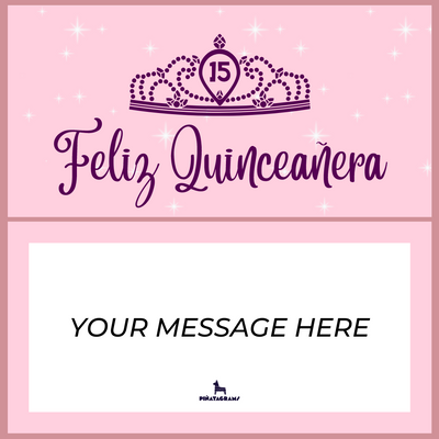 Feliz Quinceañera Piñatagram