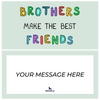 Brothers Make the Best Friends Piñatagram