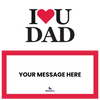 I Love U Dad Piñatagram