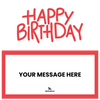Simple Red Birthday