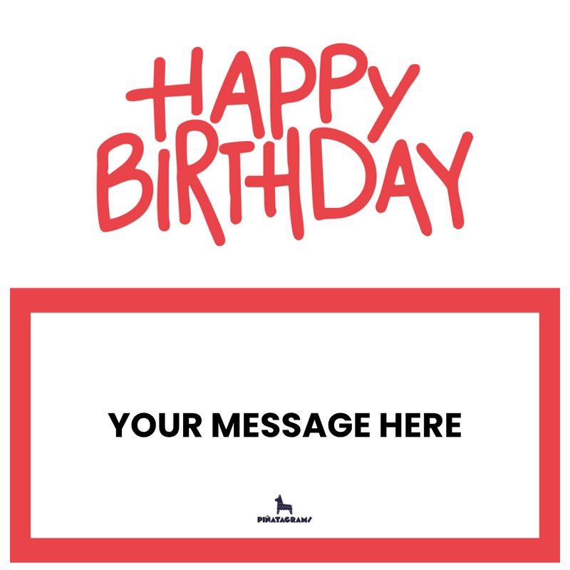 Simple Red Birthday