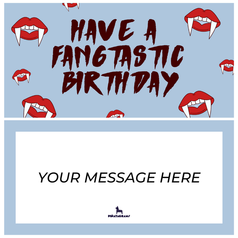 Fangtastic Birthday Vampire Piñatagram