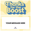 Thanks for the Boost