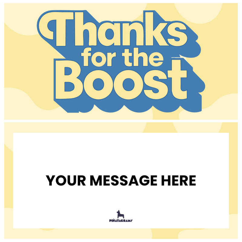 Thanks for the Boost