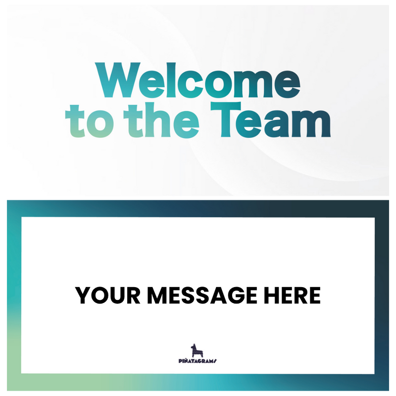 Blue Welcome to The Team