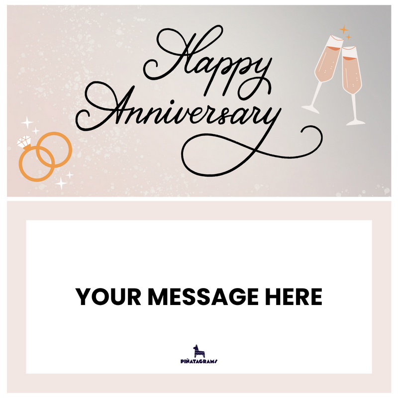 Elegant Anniversary Piñatagram