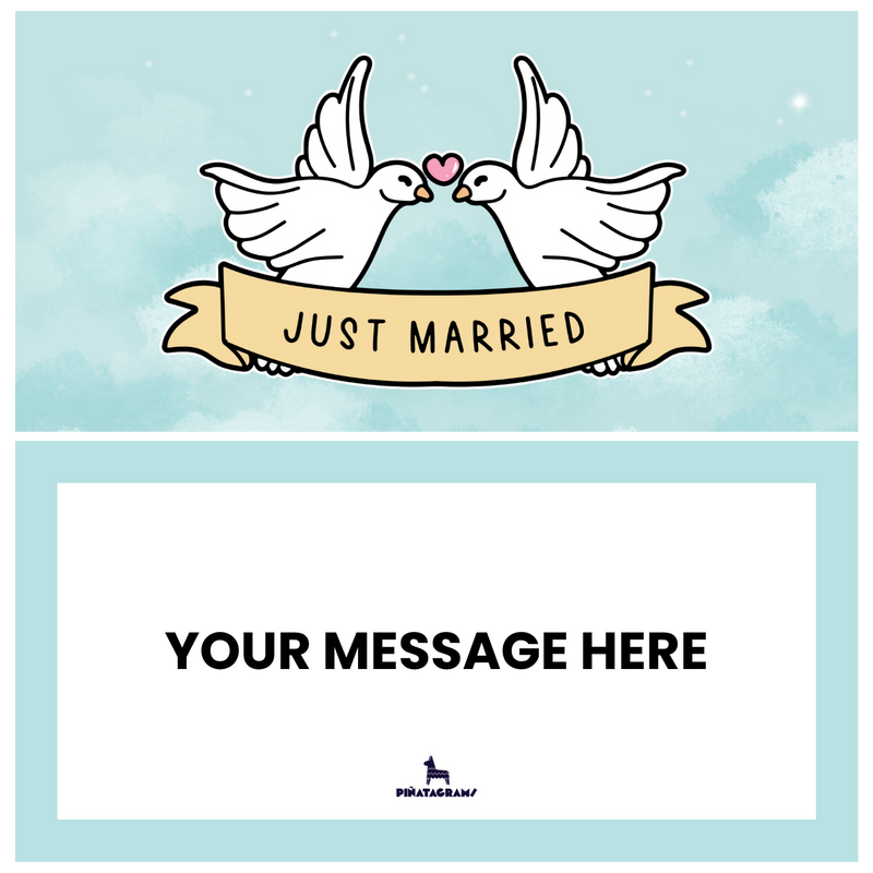 Just Married Piñatagram