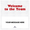 Red Welcome to the Team