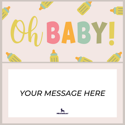 Baby Announcement Piñatagram