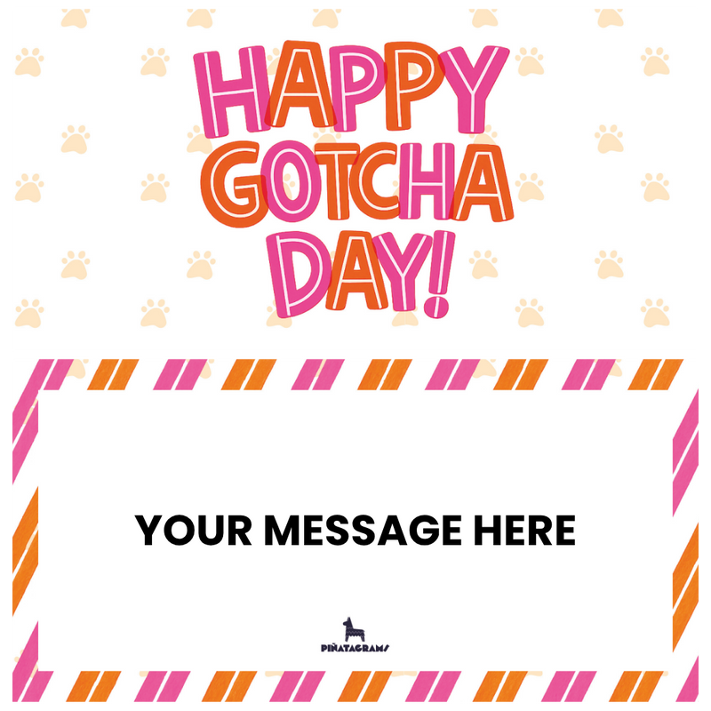 Happy Gotcha Day Pink (Dog Treats)