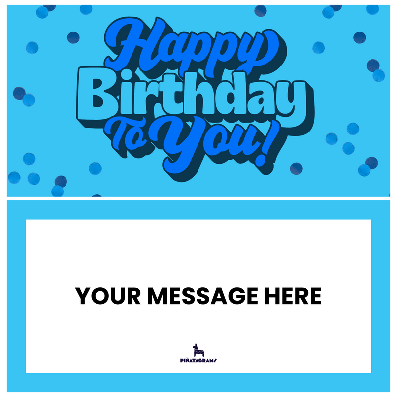 Blue Confetti Birthday
