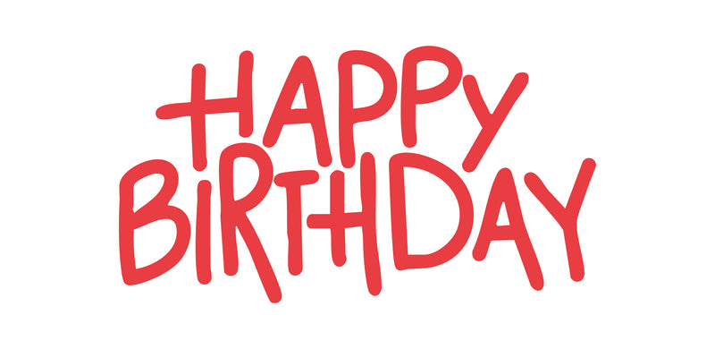 Simple Red Birthday