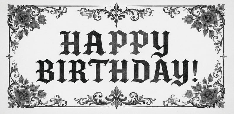 Birthday Gothic