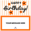 Orange Flower Birthday