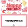 Red Confetti Birthday