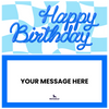 Blue Retro Birthday